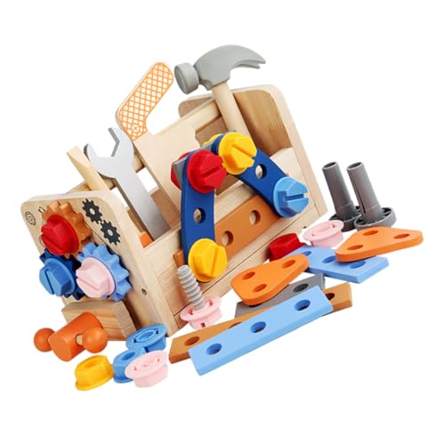IMIKEYA 1 Satz Werkzeugset Holzspielzeug für Kleinkinder Pädagogisches Werkzeugkit für Rollenspiele Tragbarer Werkzeugkasten für Kreative und Lernspaß IMIKEYA 1 Satz Werkzeugset Holzspielzeug für Kleinkinder Pädagogisches Werkzeugkit für Rollenspiele Tragbarer Werkzeugkasten für Kreative und Lernspaß von IMIKEYA