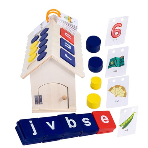 IMIKEYA 1 Satz Wort Rechtschreibunterrichtshilfen Alphabet-buchstabierspiele Für Englische Wörter Passend Zum Alphabet -Lernen Für Kleinkinder Kinderspielzeug Holz IMIKEYA 1 Satz Wort Rechtschreibunterrichtshilfen Alphabet-buchstabierspiele Für Englische Wörter Passend Zum Alphabet -Lernen Für Kleinkinder Kinderspielzeug Holz von IMIKEYA