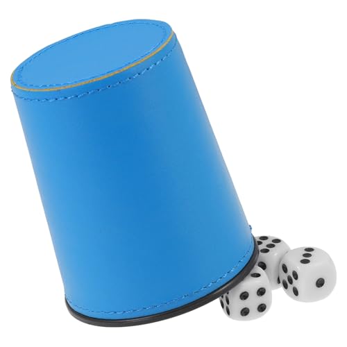 IMIKEYA 1 Satz Würfel Gesetzt Spiel Würfelschüttler Würfelbecher Würfeltablett Leiser Schüttelbecher Würfelhalter Würfel Zubehör Bar Requisiten Würfel Liefert Pu、abs Blue IMIKEYA 1 Satz Würfel Gesetzt Spiel Würfelschüttler Würfelbecher Würfeltablett Leiser Schüttelbecher Würfelhalter Würfel Zubehör Bar Requisiten Würfel Liefert Pu、abs Blue von IMIKEYA