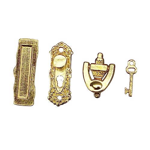 IMIKEYA 1 Satz Zubehör für Hardware-Dekoration Innendekoration der Tür Mini-Hardware-Handwerk für kinderspielzeug Mini-Hauszugring Miniatur-Türschloss-Modell Metall Golden IMIKEYA 1 Satz Zubehör für Hardware-Dekoration Innendekoration der Tür Mini-Hardware-Handwerk für kinderspielzeug Mini-Hauszugring Miniatur-Türschloss-Modell Metall Golden von IMIKEYA