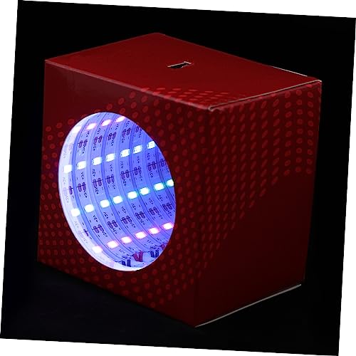 IMIKEYA 1 Satz für wissenschaftliche Experimente handgefertigtes Lichttunnelmodell handgefertigter Lichttunnel DIY Lichttunnel Papier rot von IMIKEYA