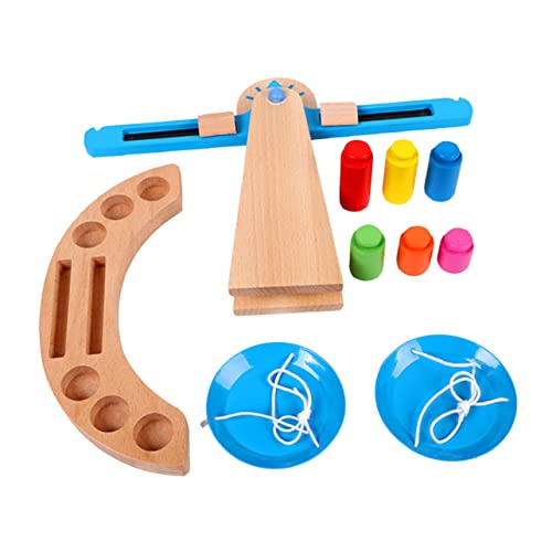 IMIKEYA 1 Satz maßstabsgetreues kinderspielzeug für Spielzeugwaage für Vorschulkinder spielset im Holzmaßstab Balance Scale Toy hölzern Blue IMIKEYA 1 Satz maßstabsgetreues kinderspielzeug für Spielzeugwaage für Vorschulkinder spielset im Holzmaßstab Balance Scale Toy hölzern Blue von IMIKEYA