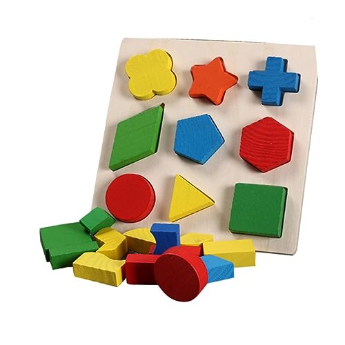 IMIKEYA 1 Satz passende Bausteine Geometrischer passender Baustein Lernspielzeug aus Holz mit geometrischen Blöcken Bildungsspielzeug für Bambus IMIKEYA 1 Satz passende Bausteine Geometrischer passender Baustein Lernspielzeug aus Holz mit geometrischen Blöcken Bildungsspielzeug für Bambus von IMIKEYA