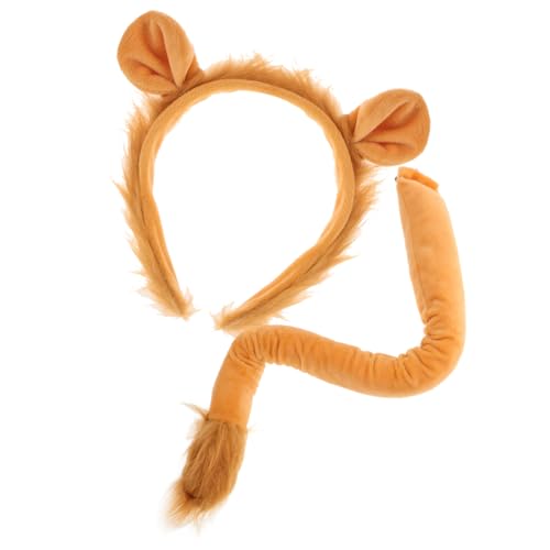 IMIKEYA 1 Satz pelzige Haaraccessoires Löwen Stirnband Party Löwenmähne Kostüm Ohren und Kostüm Tiere Stirnband Requisiten Tier-Cosplay-Kostüm Light Brown IMIKEYA 1 Satz pelzige Haaraccessoires Löwen Stirnband Party Löwenmähne Kostüm Ohren und Kostüm Tiere Stirnband Requisiten Tier-Cosplay-Kostüm Light Brown von IMIKEYA