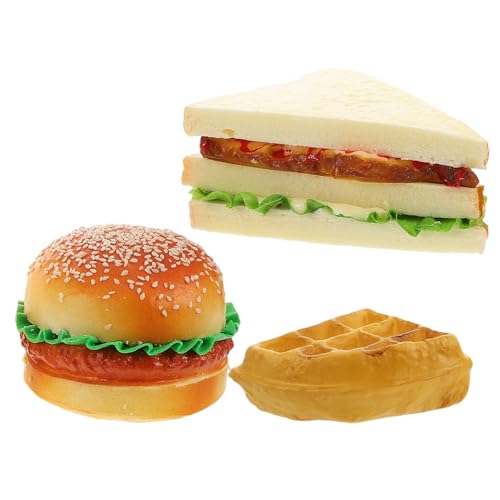 IMIKEYA 1 Satz simuliertes Brot für interaktives künstliches Sandwich Simulation Hamburger gefälschtes realistisches Essen realistisches Spielfutter PVC IMIKEYA 1 Satz simuliertes Brot für interaktives künstliches Sandwich Simulation Hamburger gefälschtes realistisches Essen realistisches Spielfutter PVC von IMIKEYA