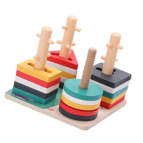 IMIKEYA 1 Satz zur Intelligenzentwicklung Holzbaustein kognitive Spielsachen Bausteine frühpädagogisches Angebot Spalte Intelligenzspielzeug hölzern Bunt IMIKEYA 1 Satz zur Intelligenzentwicklung Holzbaustein kognitive Spielsachen Bausteine frühpädagogisches Angebot Spalte Intelligenzspielzeug hölzern Bunt von IMIKEYA