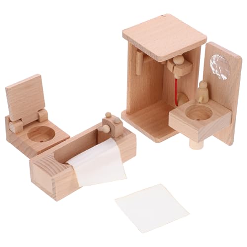 IMIKEYA 1 Set Badezimmermöbel Aus Holz Puppenhaus Puppenhausmöbel Puppenhauszubehör Dekoration Badezimmer Rollenspielspielzeug Miniatur Badezimmer Requisite Puppenhaus Duschraum IMIKEYA 1 Set Badezimmermöbel Aus Holz Puppenhaus Puppenhausmöbel Puppenhauszubehör Dekoration Badezimmer Rollenspielspielzeug Miniatur Badezimmer Requisite Puppenhaus Duschraum von IMIKEYA