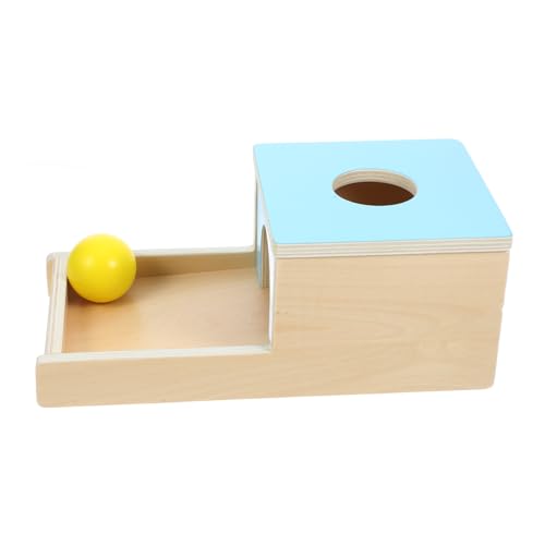 IMIKEYA 1 Set Ball Kinderspielzeug Sensorisches Lustiges Kinderspielzeug Frühlernspielzeug Motorikspielzeug Kognitionsspielzeug Holz Himmelblau von IMIKEYA