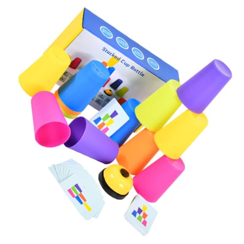 IMIKEYA Stapelbecher-babyspielzeug Frühes Lernspielzeug Pädagogisches Stapelbecher-Spiel Interaktiver Spaß Lehrreich Für Kleinkinder von IMIKEYA