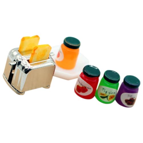 IMIKEYA 1 Set Brotbackautomaten Modell Puppenhaus Brotbackautomat Puppenhaus Küchendekoration Miniatur Brotbackautomat Winziger Toaster Für Puppenhaus Miniatur Toaster Maßstab von IMIKEYA