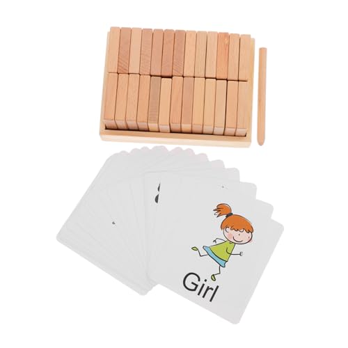 IMIKEYA 1 Set Buchstaben Nachverfolgungsbrett Buchstaben Nachverfolgungsspielzeug Englisches Rechtschreibspiel Kinderbuchstaben Kognitives Buchstabenpuzzle Lernbuchstabenblock von IMIKEYA