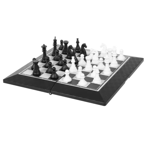 IMIKEYA 1 Set Faltbares Schachbrett Desktop Schach Dame Spieltisch Dame Brettspieltisch Schachbrett Für Klappschachbrett Schachspielzeug Schachtisch Schachbretter Kinderschach Pp von IMIKEYA