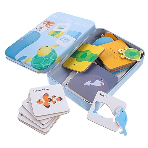 IMIKEYA 1 Set Form Kognitive Karte Sensorisches Kleinkind Papier Kinderspielzeug Lernkarten Lernspielzeug Lernkarten Kognitive Kinderkarten Aktivitätskarte Tragbares Kinderspielzeug Aus von IMIKEYA