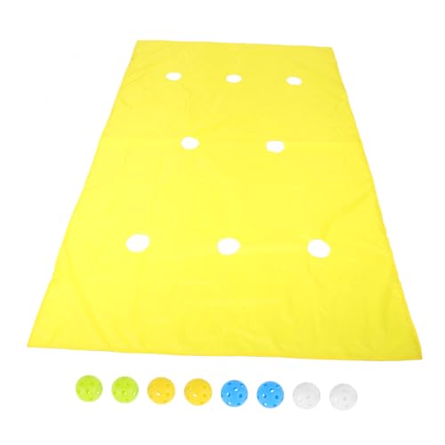 IMIKEYA 1 Set Game Pad Lochplanenspiel Lochplanen Teambuilding Spiel Lochplanenmatte Für Teambuilding Lochplanenmattenspiel Teambuilding Spiele Teamarbeitsspiele Teamspiele Polyester Gelb von IMIKEYA