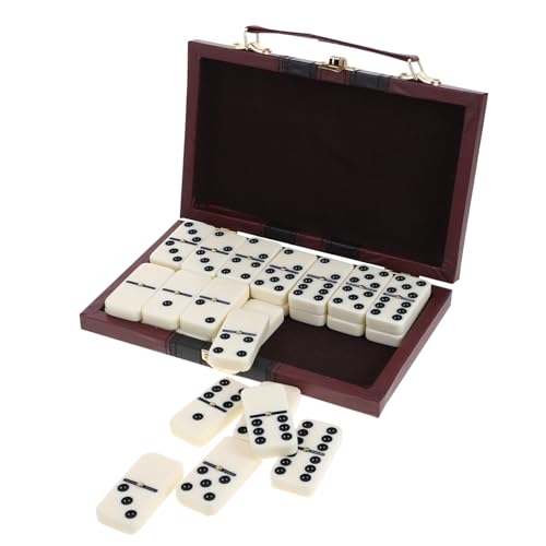 IMIKEYA Retro-Spielzeug-kacheln-Sets Holzkoffer Reisefreundlich Für Jungen Und Mädchen Erwachsene Mathe-Spielzeug Zufälliger Stil von IMIKEYA