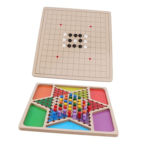 IMIKEYA 1 Set Gobang Dame Kinderspielzeug Dame Gobang Dame Versorgung Spiel Versorgung Dame Holz von IMIKEYA