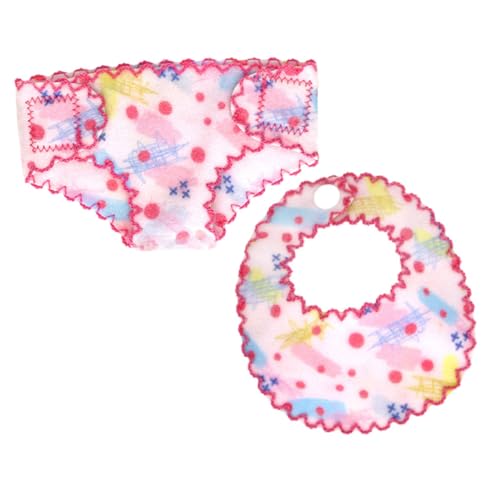 IMIKEYA Puppenwindeln Und Lätzchen-Set 30–38 cm Unterwäsche-lätzchen Für Amerikanische Puppen Weich Und Wiederverwendbar Für Rollenspiele von IMIKEYA