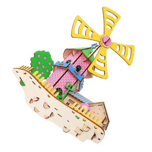 IMIKEYA 1 Set Holz Puzzle Für Zusammengebautes Modellhaus von IMIKEYA