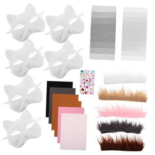 IMIKEYA 1 Set Katzenmasken Set Katzenmasken Weiße Leere Katzenmaske DIY Handbemalte Maske Katzenmasken Herstellungsset DIY Masken DIY Einfache Maske Katzenmasken Set Katzenmasken IMIKEYA 1 Set Katzenmasken Set Katzenmasken Weiße Leere Katzenmaske DIY Handbemalte Maske Katzenmasken Herstellungsset DIY Masken DIY Einfache Maske Katzenmasken Set Katzenmasken von IMIKEYA