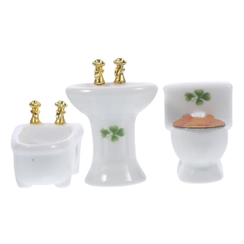 IMIKEYA 1 Set Kleine Badezimmer Keramik Mini Dusche Modell Puppe Dusche Modell Puppe Ornament von IMIKEYA