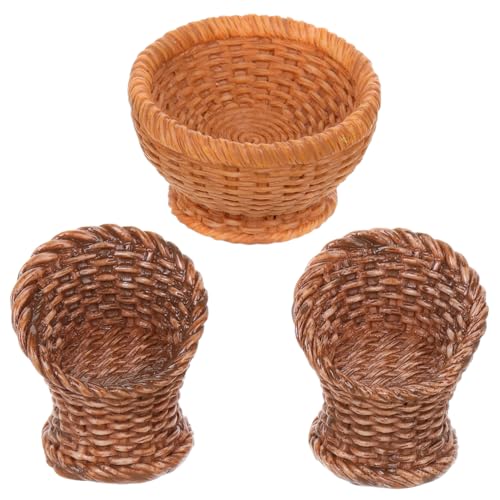 IMIKEYA 1 Set Mini Korbmöbelstühle Miniaturspielzeug Puppenhausdekorationen Puppenhausdekorzubehör Miniaturtischkorb Puppenhausdekore Winziger Korb Kunststoff Hellbraun IMIKEYA 1 Set Mini Korbmöbelstühle Miniaturspielzeug Puppenhausdekorationen Puppenhausdekorzubehör Miniaturtischkorb Puppenhausdekore Winziger Korb Kunststoff Hellbraun von IMIKEYA