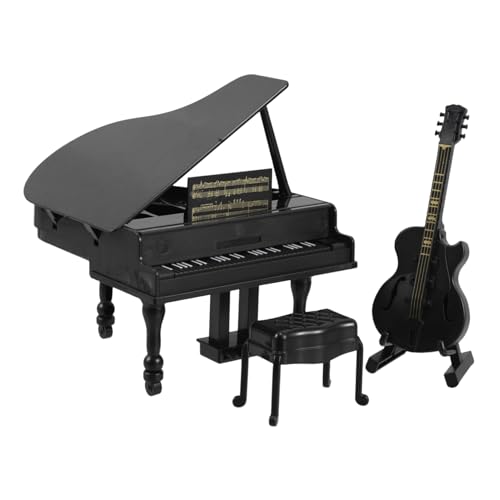 IMIKEYA 1 Set Miniatur Musikinstrumente Puppenhauszubehör Miniatur Puppenhaus Dekorationszubehör Puppenhaus Musikinstrumente Maßstab 112 Miniatur Klaviermodell Kunststoff von IMIKEYA