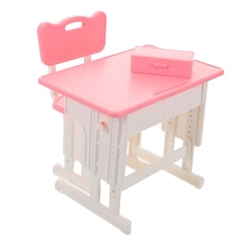 IMIKEYA 1 Set Miniatur-puppenhausmöbel: Mini-schultisch Und Stuhl Für Puppen – Klassenzimmermöbel-Set Miniatur – Puppenschul-spielset-Modell IMIKEYA 1 Set Miniatur-puppenhausmöbel: Mini-schultisch Und Stuhl Für Puppen – Klassenzimmermöbel-Set Miniatur – Puppenschul-spielset-Modell von IMIKEYA