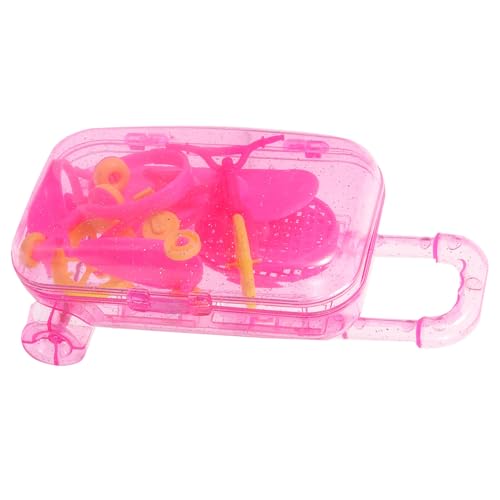 IMIKEYA 1 Set Puppen Tennis Schläger Kunststoff Puppe Koffer Mini Puppe Koffer Spielset von IMIKEYA