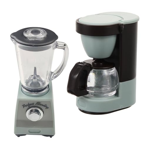 IMIKEYA 1 Set Puppenhaus Modell Entsaftermaschinen Mini Entsafter Miniatur Zubehör Puppenhausküche Miniatur Puppenhausmöbel Puppenhaus Miniaturen Mini Kaffeemaschine Blauer von IMIKEYA