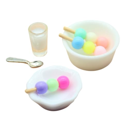IMIKEYA 1 Set Puppenhaus Modell Snack Tiny Homes Dessert Modell Puppenhaus Dessert Essen Mini Küche Szene Mini Versorgung Kleines Essen Modell Kleines Zubehör Harz von IMIKEYA