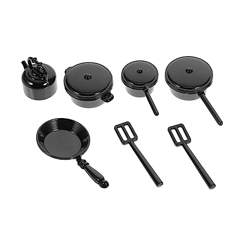 IMIKEYA 1 Set Puppenhaus Puppenhausmodelle Spielzeughaus Dekoratives Topfmodell Puppenhauszubehör Miniatur Kochgeschirr Set Puppenhaus Küchenkochgeschirr Puppenhaus Kochgeschirr von IMIKEYA