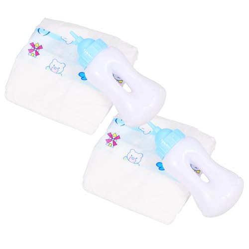 IMIKEYA 1 Set Puppenzubehör Windeln Babypuppe Babyspielzeug Gefälschte Babyflasche Puppenflasche Puppen Milchflasche Bildungshaus Rollenspiel Requisiten Kunststoff von IMIKEYA