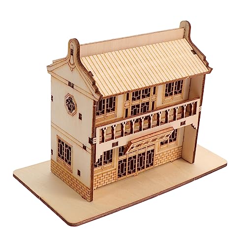 IMIKEYA 1 Set Puzzle Holzmodell Modelle Holzmodellbausätze Zusammengebauter Modellbausatz Puzzlebausätze Holzmodell Zusammenbauspielzeug Puzzlespielzeug Edelstahl von IMIKEYA