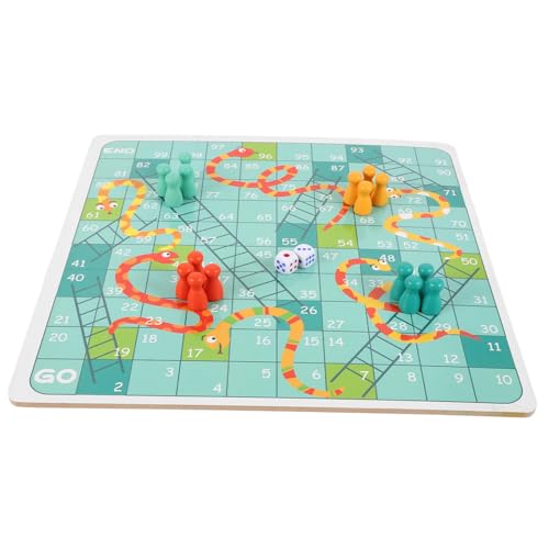 IMIKEYA 1 Set Schachbrettspielzeug Aus Holz Tragbares Spiel Tischbrettspiele Zappelschachbrett Schach Für Anfänger Kinderschach Fliegendes Schach Aus Holz Brettspiele Für von IMIKEYA