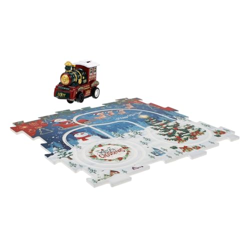 IMIKEYA 1 Set Schiene Auto Puzzle Track DIY Montage Elektrische Trolley Track Puzzle Kunststoff von IMIKEYA