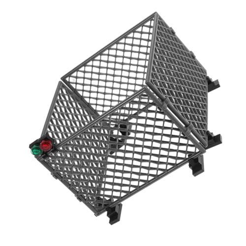 IMIKEYA 1 Set Schutznetz Bausteine ​​Zubehör Kleiner Gartenzaun Miniaturzaun Szene Ornament Dekoration Schmücken Layout Zaun Modell Winziges Zubehör Handwerk Abs Grau von IMIKEYA