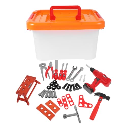 IMIKEYA 1 Set Set Werkzeugkasten Und Jungen Werkzeuge Kleinkind Kit Werkzeug Lernspielzeug Haushaltslernspielzeug Interessantes Lernspielzeug Pädagogisches Lernspielzeug Lernwerkzeug Abs von IMIKEYA