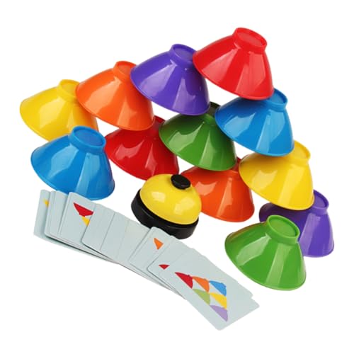 IMIKEYA 1 Set Stapelschüssel Kleinkindspielzeug Becher Sensorisches Farbabstimmung Stapelbecher Spiel Farbsortierung Sensorisches Säuglingsspielzeug Plüschtiere Für von IMIKEYA