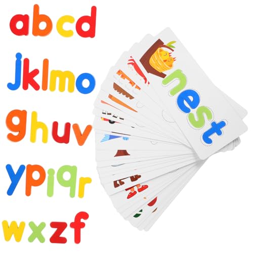 IMIKEYA 1 Set Wort Rechtschreibpuzzles Für Kleinkinder Kinderpuzzles Kleinkind Puzzlespielzeug Für Kleinkinder Rechtschreibspielzeug Lernspielzeug Englische Wörter Zauberblöcke IMIKEYA 1 Set Wort Rechtschreibpuzzles Für Kleinkinder Kinderpuzzles Kleinkind Puzzlespielzeug Für Kleinkinder Rechtschreibspielzeug Lernspielzeug Englische Wörter Zauberblöcke von IMIKEYA