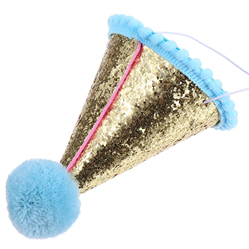 IMIKEYA 1 Stück Geburtstagshut mit Glitzer und Blauen Pompons Elastischer Partyhut für Fotorequisit für Geburtstagsfeiern Wiederverwendbar und Langlebig IMIKEYA 1 Stück Geburtstagshut mit Glitzer und Blauen Pompons Elastischer Partyhut für Fotorequisit für Geburtstagsfeiern Wiederverwendbar und Langlebig von IMIKEYA