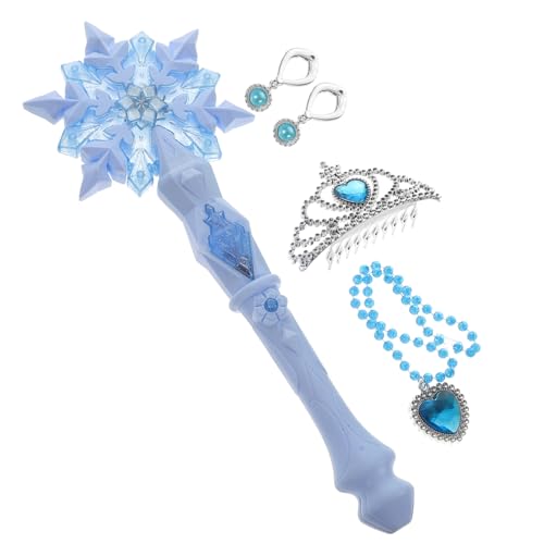 IMIKEYA 1 Stück Glitzer-zauberstab Zauberstab Der Schneeflockenprinzessin Glühen Glühstab Mädchen Leuchtstäbe Zauberstäbe Für Geburtstagsfeen Zauberstab Leuchten Zappeln Reize Plastik Blue von IMIKEYA