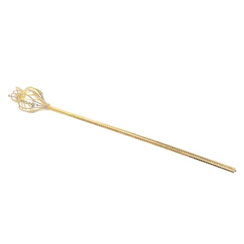 IMIKEYA 1 Stück Goldfarbener Königin Cosplay Zauberstab mit Krone für Halloween Hochzeit und Kostümpartys für Erwachsene Langlebig und Wiederverwendbar IMIKEYA 1 Stück Goldfarbener Königin Cosplay Zauberstab mit Krone für Halloween Hochzeit und Kostümpartys für Erwachsene Langlebig und Wiederverwendbar von IMIKEYA