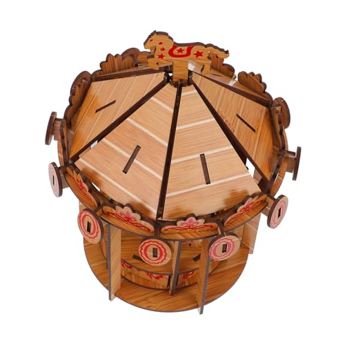IMIKEYA 1 Stück Holzpuzzle Karussell Modell DIY Pädagogisches Puzzle für Leicht aus Natürlichem Fördert Kreativität und Motorische Fähigkeiten für Dekoration und Spielspaß IMIKEYA 1 Stück Holzpuzzle Karussell Modell DIY Pädagogisches Puzzle für Leicht aus Natürlichem Fördert Kreativität und Motorische Fähigkeiten für Dekoration und Spielspaß von IMIKEYA