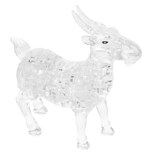 IMIKEYA 1 Stück Kristall Puzzle Ziege Kreatives Selbstmontage aus Hochwertigem Kristallglas Dekoration für Zuhause oder Büro für Geburtstage IMIKEYA 1 Stück Kristall Puzzle Ziege Kreatives Selbstmontage aus Hochwertigem Kristallglas Dekoration für Zuhause oder Büro für Geburtstage von IMIKEYA