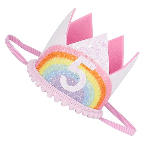 IMIKEYA 1 Geburtstagskronenhut Für Kinder – Regenbogen-kronen-stirnband – Party-set Für Baby-geburtstagsdekorationen IMIKEYA 1 Geburtstagskronenhut Für Kinder – Regenbogen-kronen-stirnband – Party-set Für Baby-geburtstagsdekorationen von IMIKEYA