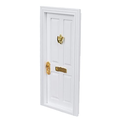 IMIKEYA 1 Stück Miniature Wooden Door Decor Türen für Puppenhäuser DIY Möbel Elegante Miniaturobjekte für Modellbau und Dekoration und Märchenlandschaften von IMIKEYA