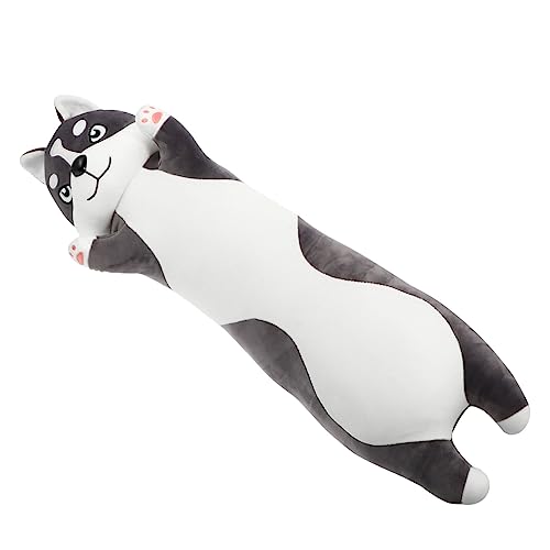 IMIKEYA 1 Stück Puppe Gefülltes Husky-Kissen Stofftierpuppe Plüschgefüllter Kissen Werfen Valentinstagsgeschenk Plüsch Husky Tier Stofftier Plüschtier Elastisches Vlies von IMIKEYA