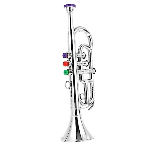 IMIKEYA 1 Stück Saxophon-Modell Spielzeugsaxophon Für Kinderspielzeuginstrument Saxophonspieler- Instrumentenkind Kleinkinderinstrumente Simulation Saxophon Silver Überzug von IMIKEYA