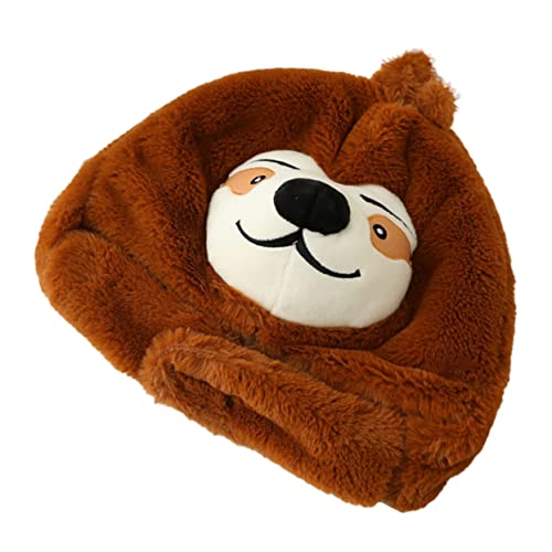 IMIKEYA 1 Stück Sloth Kopfstück Hut Kuschelige Tiermütze für Rollenspiele Lustige Party Dekoration für Erwachsene Gemütlicher Fleece Hut für Wintertage IMIKEYA 1 Stück Sloth Kopfstück Hut Kuschelige Tiermütze für Rollenspiele Lustige Party Dekoration für Erwachsene Gemütlicher Fleece Hut für Wintertage von IMIKEYA