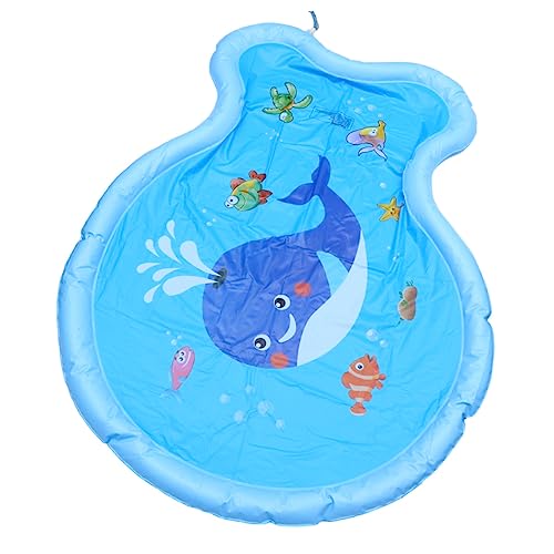 IMIKEYA 1 Stück Wasserspritzmatte mit Walmuster Aufblasbare Spielmatte für Freien für Rasen Strand und Pool Wasserspaß für Kleinkinder und Eltern Blau IMIKEYA 1 Stück Wasserspritzmatte mit Walmuster Aufblasbare Spielmatte für Freien für Rasen Strand und Pool Wasserspaß für Kleinkinder und Eltern Blau von IMIKEYA